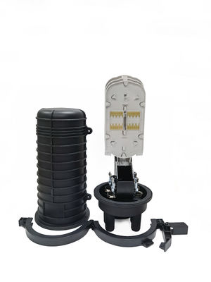 144 inti Pemanasan Kerontokan Kubah Serat Optik Splice Penutupan 1 oval 4port Arial Pole Wall Mount