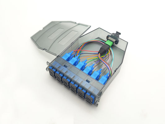 YINGDA Plastik Transparan 12 Serat MPO Untuk SC Modul Mode Tunggal Simplex Adaptor Untuk Komunikasi
