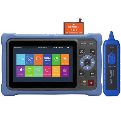 Fiber Tool Kits OTDR Fiber Optic Tester 1310/1550nm 26/24dB Uji Jarak 500m-100Km