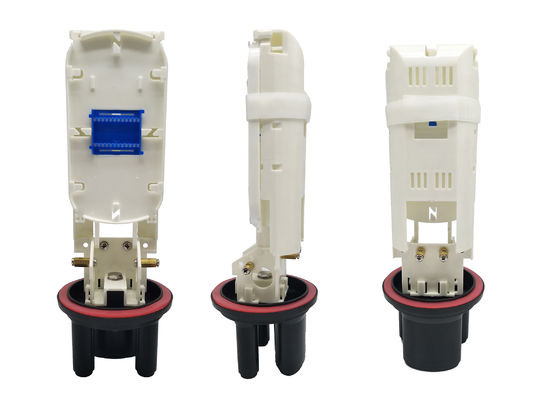 MINI Fiber Optic Splice Closure ABS 24core dengan Lock Panel di IP68 untuk FTTH FTTX