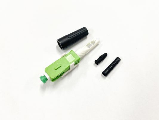 Fast Connector SC APC IL 0.3dB Dengan Pusher Fiber Optic Fast Quick Connector Untuk Kabel Drop 3mm Bulat