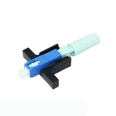 5G LX58 SC UPC FTTX Field Installable Connector Fiber Optic Flat Cable Blue
