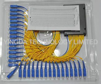 1*32 Passive Optical Fiber PLC Splitter Box Low Pdl , Low Insertion Loss For Fiber To Home